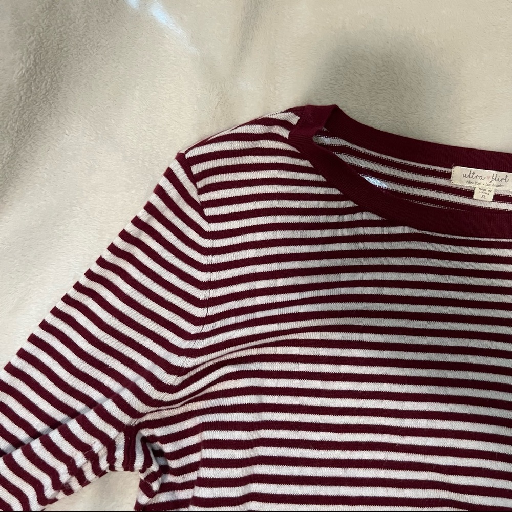 2 SHIRTS for $4 striped long sleeve